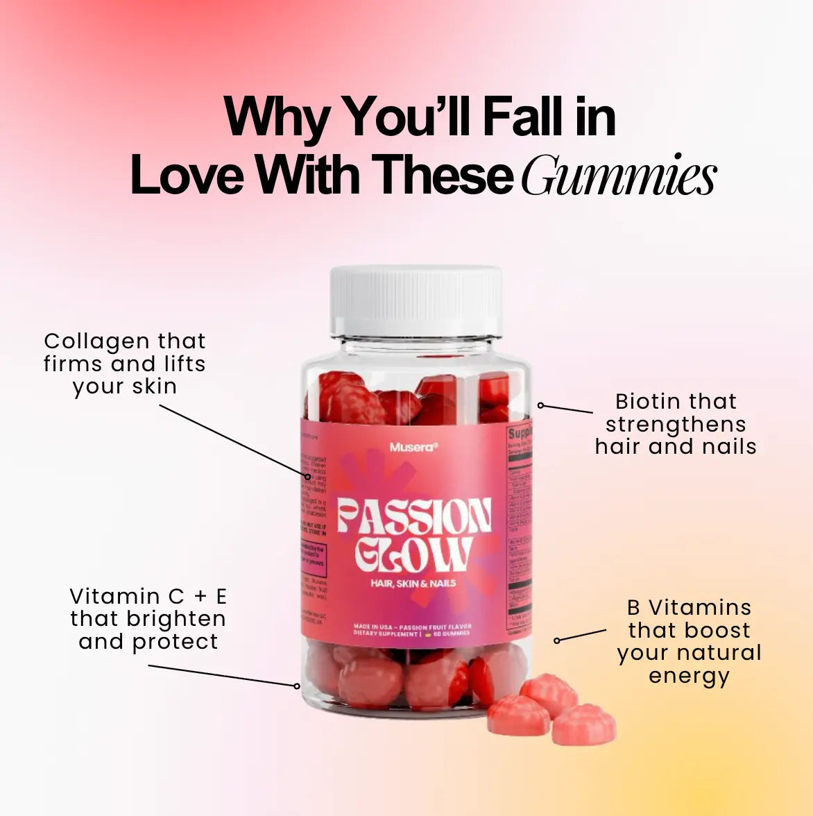 Daily Hair, Skin & Nails Gummies supporting natural beauty and overall wellness