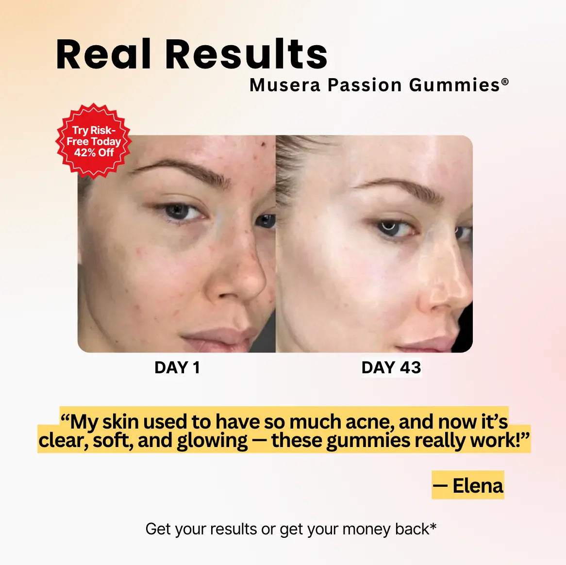 Visible improvements in hair, skin, and nails using Hair, Skin & Nails Gummies