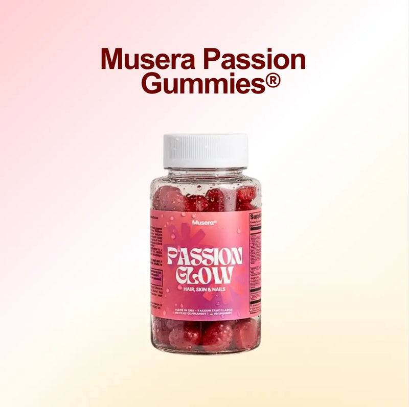 Bottle of Hair, Skin & Nails Gummies with biotin and collagen