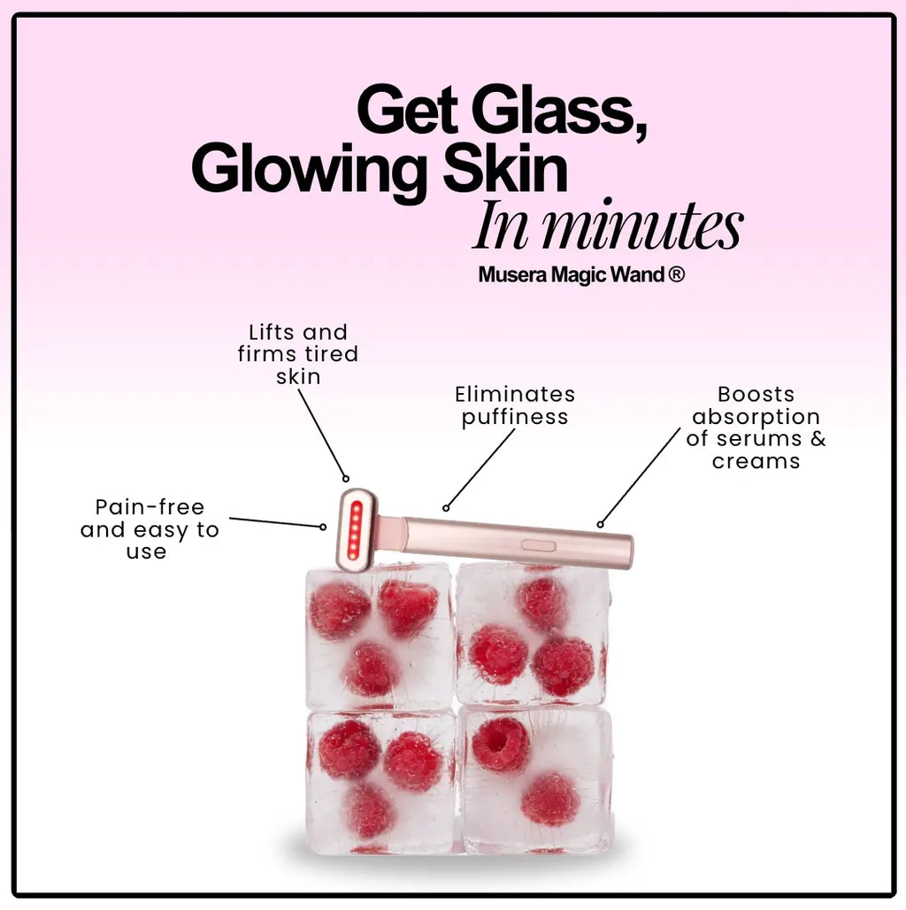 Red Light Therapy Wand reduces fine lines and wrinkles for smoother skin
