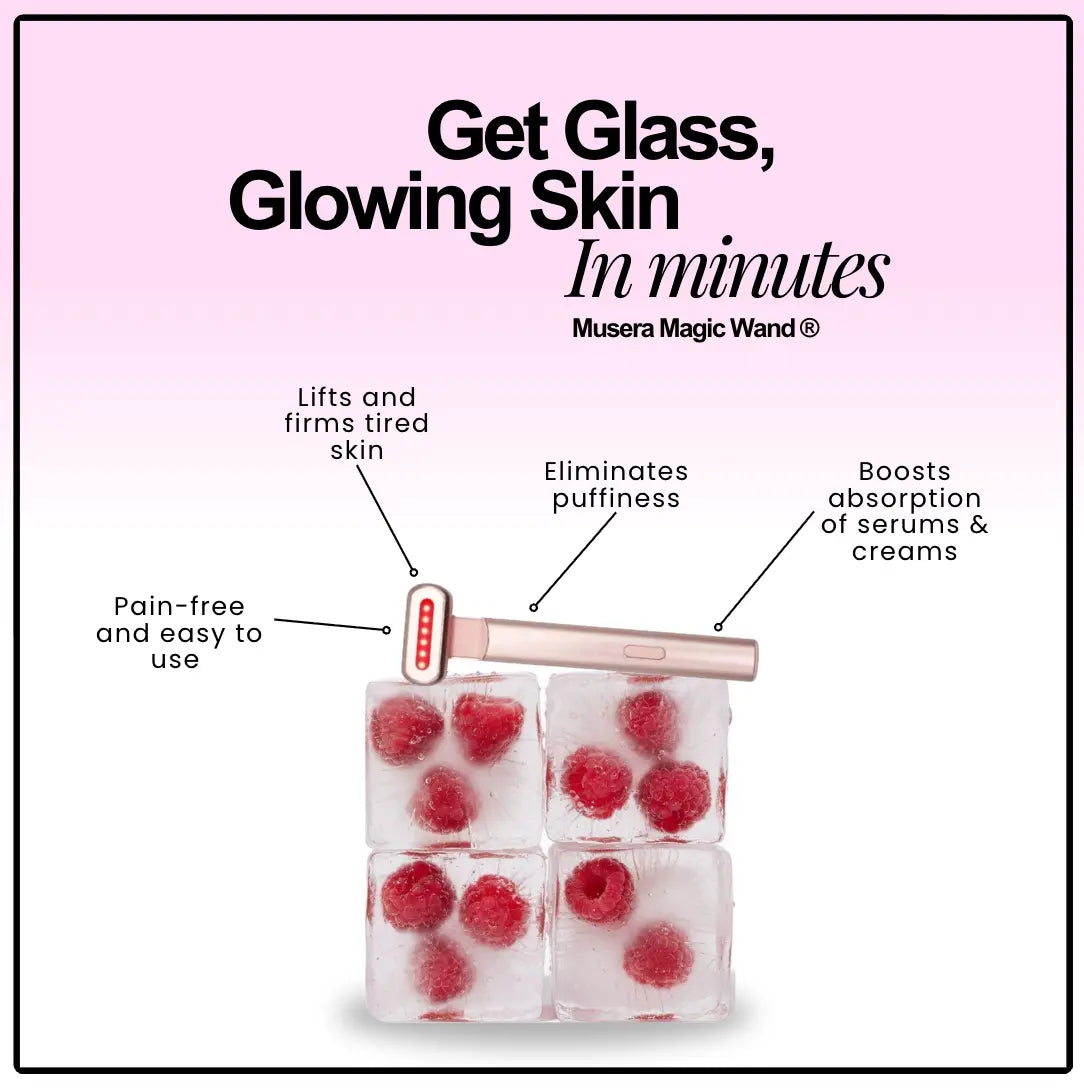Red Light Therapy Wand reduces fine lines and wrinkles for smoother skin