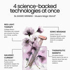 Close-up of Red Light Therapy Wand showing LED technology for collagen stimulation