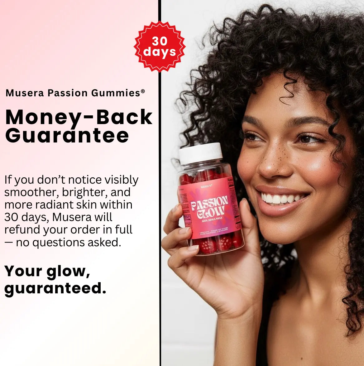 Hair, Skin & Nails Gummies risk-free with money back guarantee